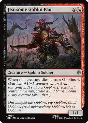 Fearsome goblin pair mtg - fearsome,